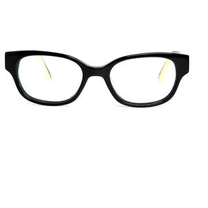 Nine West NW5108‎ 001 Eyeglasses Frames Black cream rectangle 49-17-135 19721